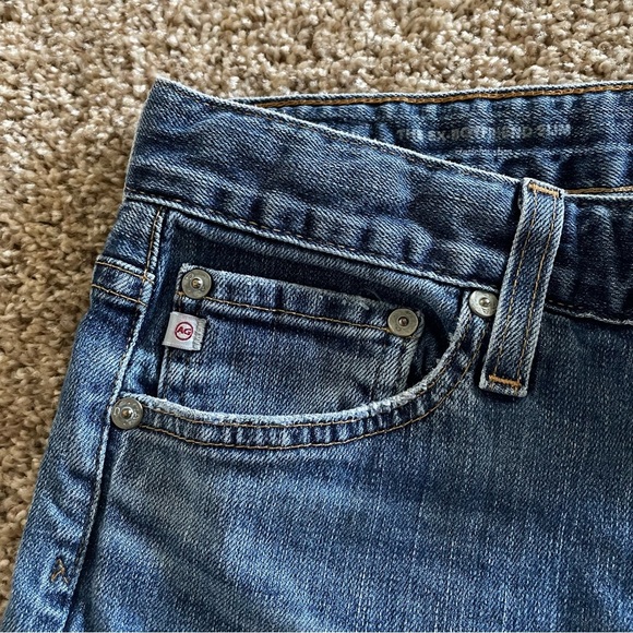 AG Adriano Goldschmied Ex Boyfriend Sloughy Slim Jeans Womens 25 R Ripped Grunge - Picture 5 of 16